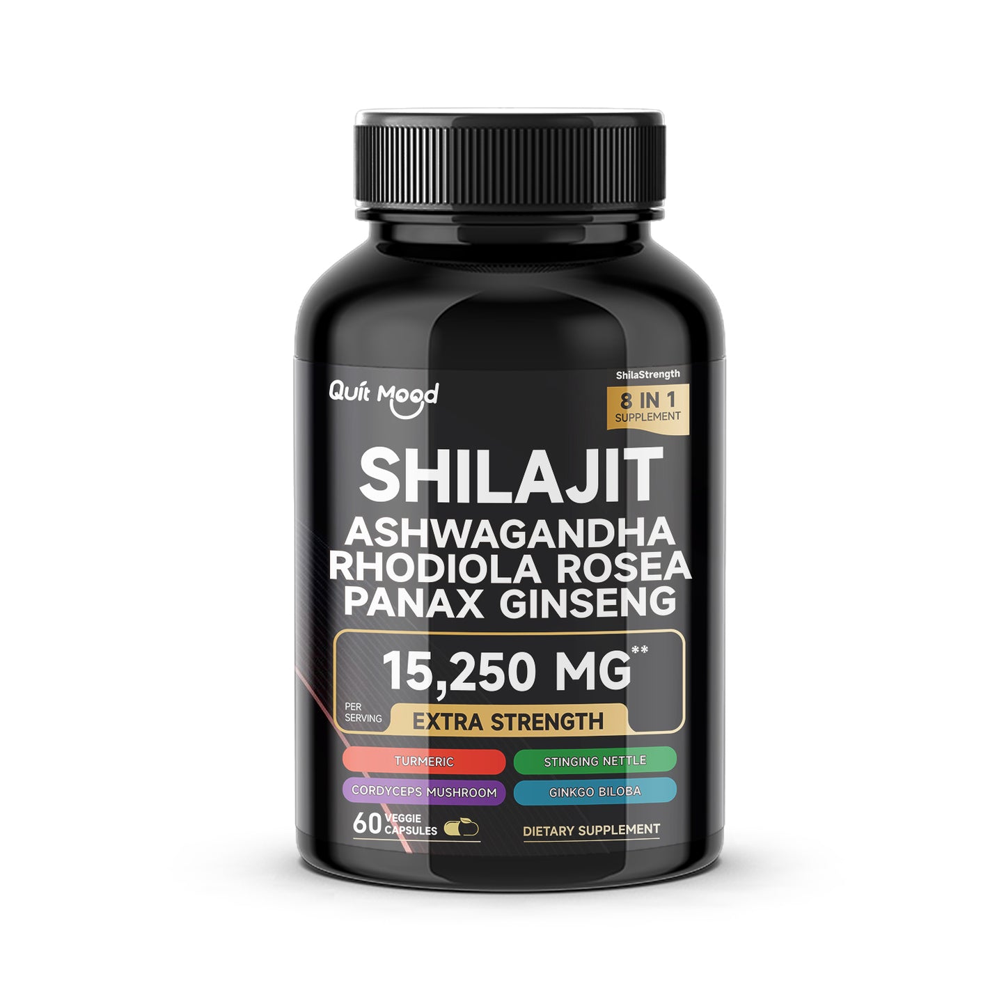 Shilajit Ashwagandha Rhodiola Rosea panax ginseng